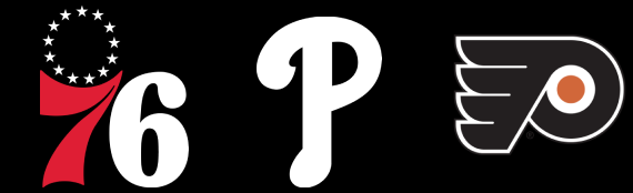 76ers, Flyers, and Phillies Logos