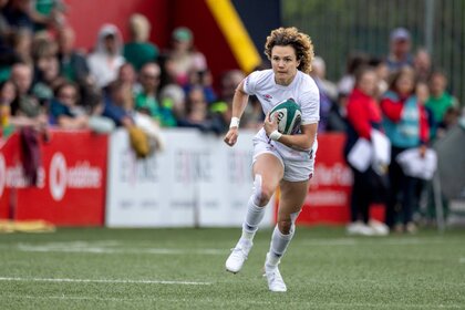 Ellie Kildunne of England competes in Women's Six Nations