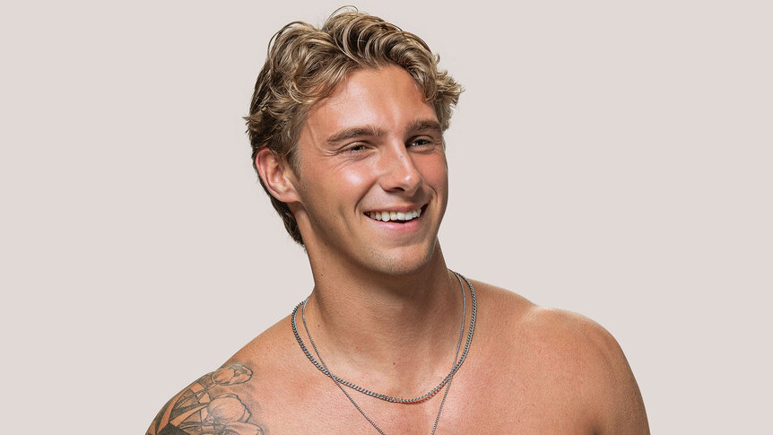 Caleb's first portrait on Love Island USA Season 8